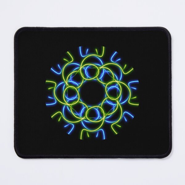 Item preview, Blue and green mandala, abstract art designed and sold by Meo Design.