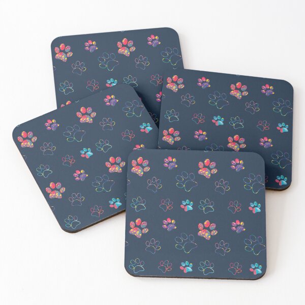 Item preview, Blue cat paws colorful rainbow designed and sold by ArlacV.
