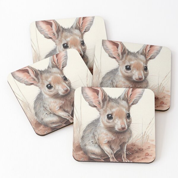 Item preview, Australian terrestrial mammals Greater Bilby - Watercolor Paint designed and sold by ABArtByAlexST.