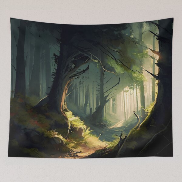 Item preview, The Sunlit Forest designed and sold by CosmicScare10.