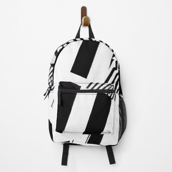 Item preview, Female Portrait in Stripes - Abstract Pop Art - Black and White designed and sold by Inomaly Art.
