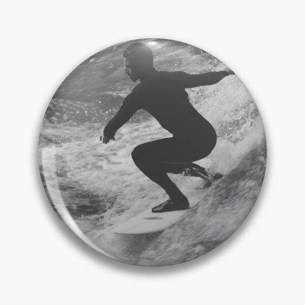 Item preview, Surfer in Wetsuite Riding a Wave on Surfboard designed and sold by PrintPortal.