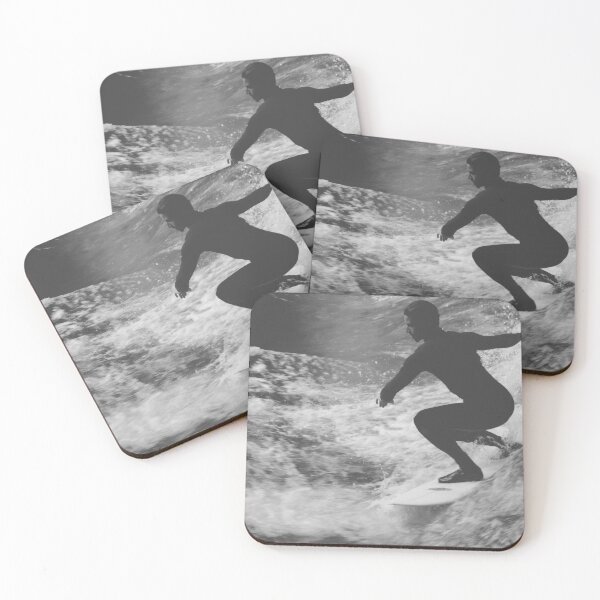 Item preview, Surfer in Wetsuite Riding a Wave on Surfboard designed and sold by PrintPortal.