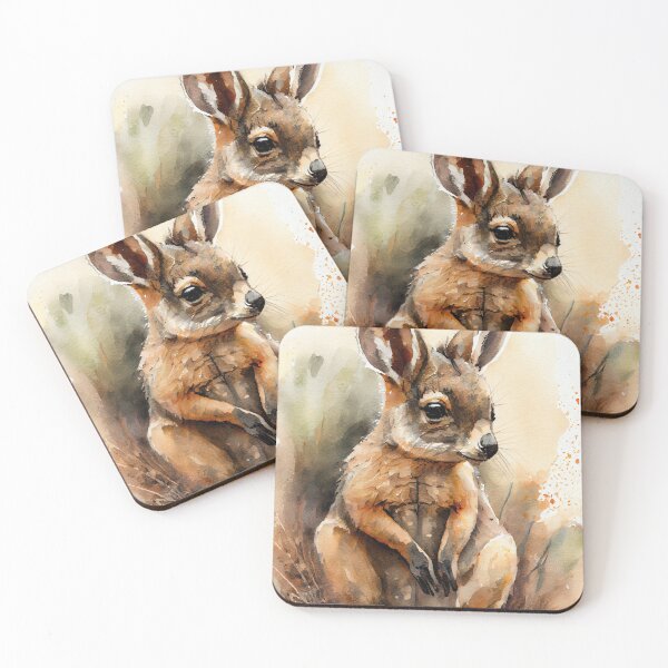 Item preview, Australian terrestrial mammals Nabarlek - Watercolor Paint designed and sold by ABArtByAlexST.
