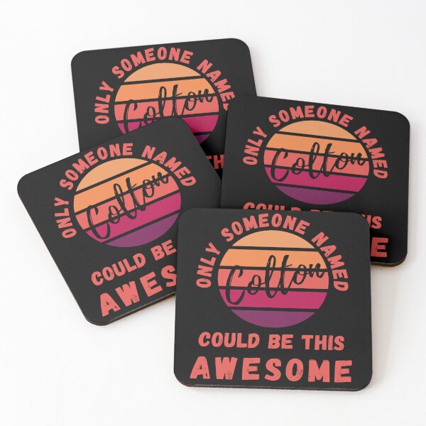 Item preview, Only Someone Named Colton Could Be This Awesome Retro Sunset Nametag designed and sold by 27th-Tee.