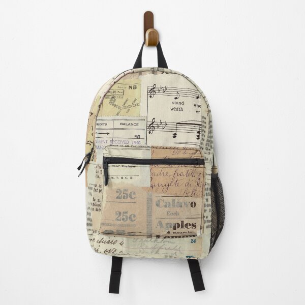 Item preview, Vintage Aged Neutral Paper Ephemera Collage designed and sold by ArtsyValhalla.