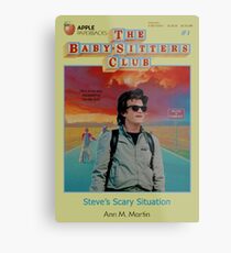 STRANGER THINGS / BABY SITTERS CLUB MASH UP Metal Print