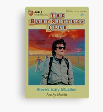 STRANGER THINGS / BABY SITTERS CLUB MASH UP Canvas Print