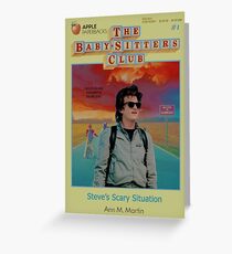 STRANGER THINGS / BABY SITTERS CLUB MASH UP Greeting Card