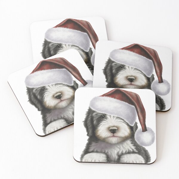 Item preview, Bearded Collie Puppy Christmas Design designed and sold by Deanna Cathcart.