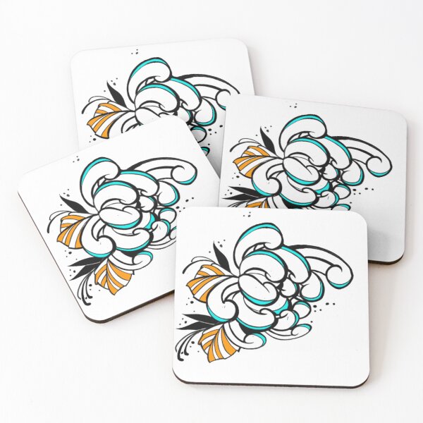 Item preview, Tattoo flower designed and sold by juegossilencio.