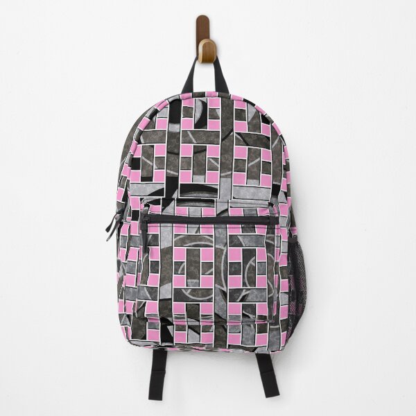 Item preview, Abstract striped braided grey-pink pattern designed and sold by fuzzyfox.