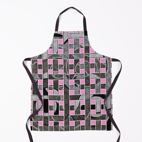 Item preview, Abstract striped braided grey-pink pattern designed and sold by fuzzyfox.