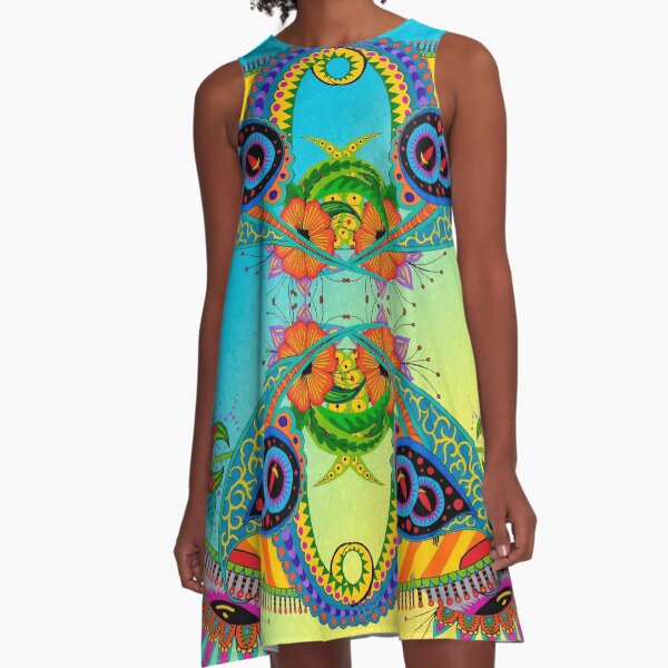 Design 51-4-2 landscape with bg A-Line Dress