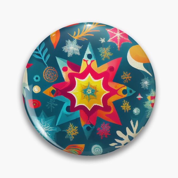 Artikelvorschau, Cute Drawn Snowflake with Reindeer Christmas Pattern Digital Painting entworfen und verkauft von CodeAndColors.