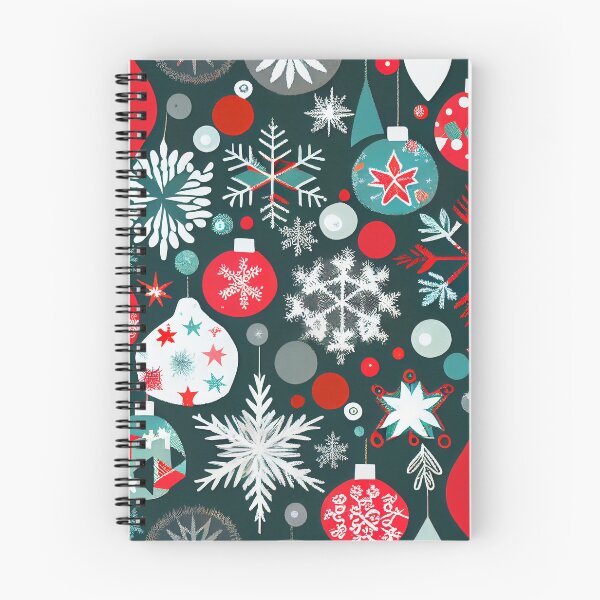 Artikelvorschau, Collage Christmas Ornament and Snowflake Pattern Digital Painting entworfen und verkauft von CodeAndColors.