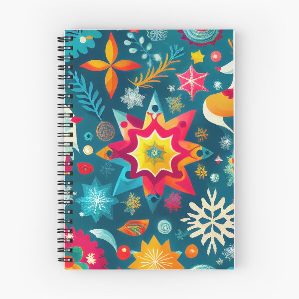 Artikelvorschau, Cute Drawn Snowflake with Reindeer Christmas Pattern Digital Painting entworfen und verkauft von CodeAndColors.
