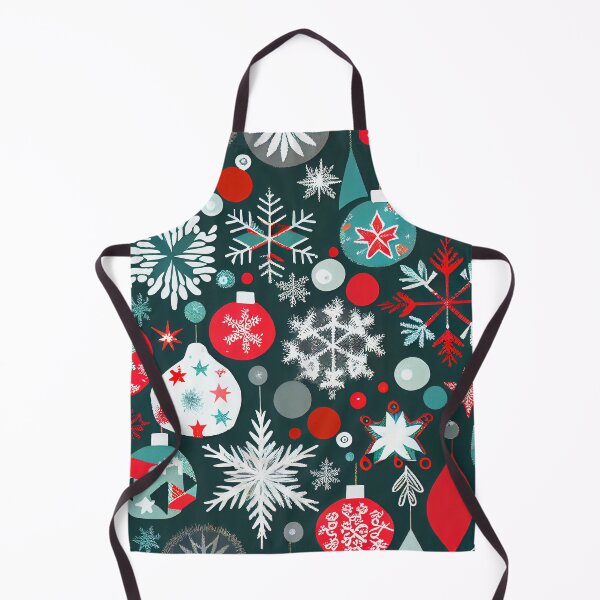 Aperçu de l'œuvre Collage Christmas Ornament and Snowflake Pattern Digital Painting créée et vendue par CodeAndColors.