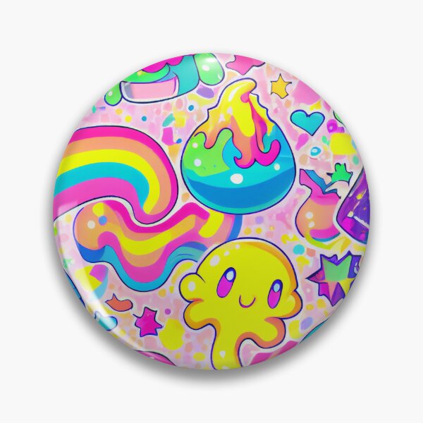 Artikelvorschau, Cute Kawaii Rainbow Colorful Pattern Digital Painting entworfen und verkauft von CodeAndColors.