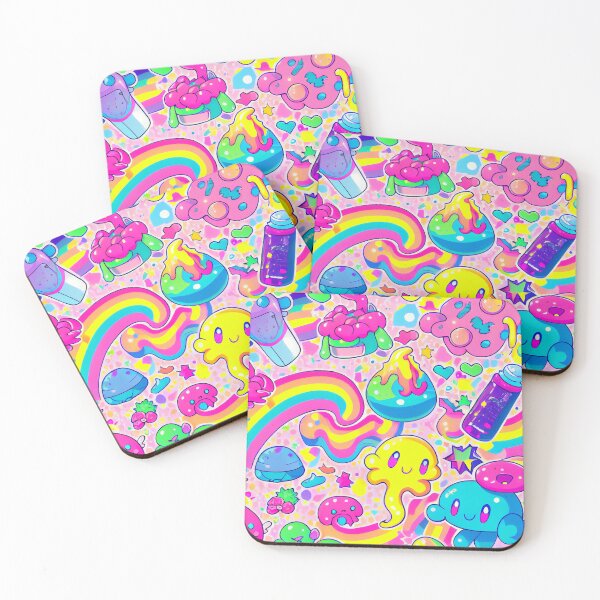 Item preview, Cute Kawaii Rainbow Colorful Pattern Digital Painting designed and sold by CodeAndColors.