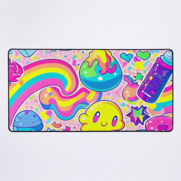 Artikelvorschau, Cute Kawaii Rainbow Colorful Pattern Digital Painting entworfen und verkauft von CodeAndColors.