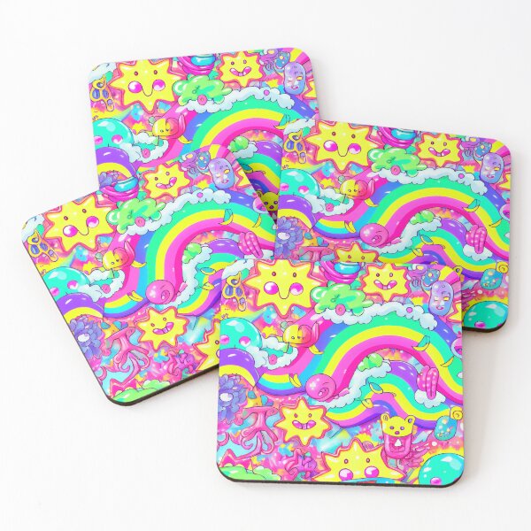 Item preview, Abstract Wild and Crazy Colorful Kawaii Pattern Digital Painting designed and sold by CodeAndColors.