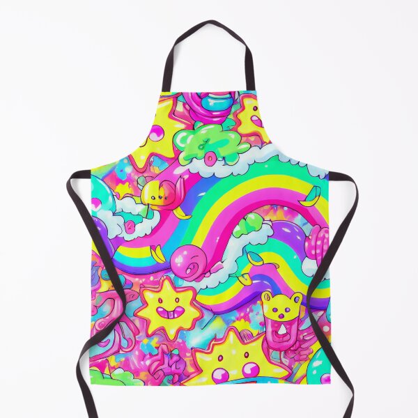 Artikelvorschau, Abstract Wild and Crazy Colorful Kawaii Pattern Digital Painting entworfen und verkauft von CodeAndColors.