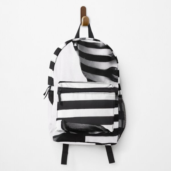 Item preview, Model with Striped Hat - Abstract Pop Art - Black and White designed and sold by Inomaly Art.