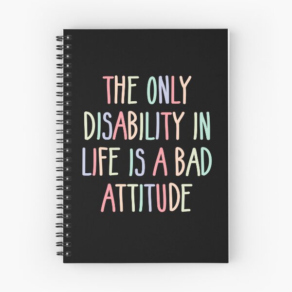 Item preview, Down Syndrome Quote - The Only Disability In Life Is A Bad Attitude designed and sold by SylviaChoong.