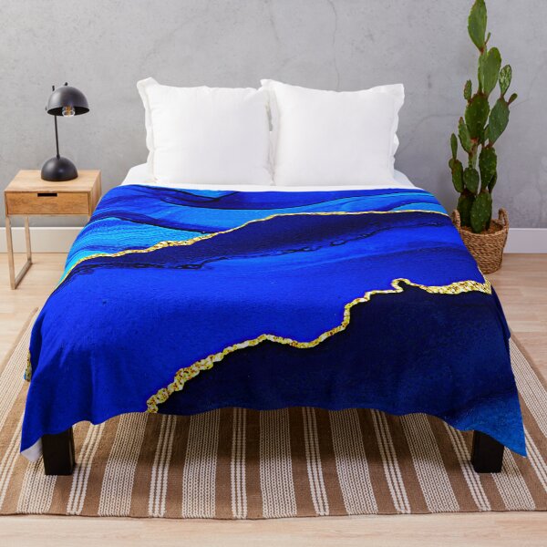 Item preview, Royal Blue, Teal, And Aqua Marbled Art Designs designed and sold by DEC02.