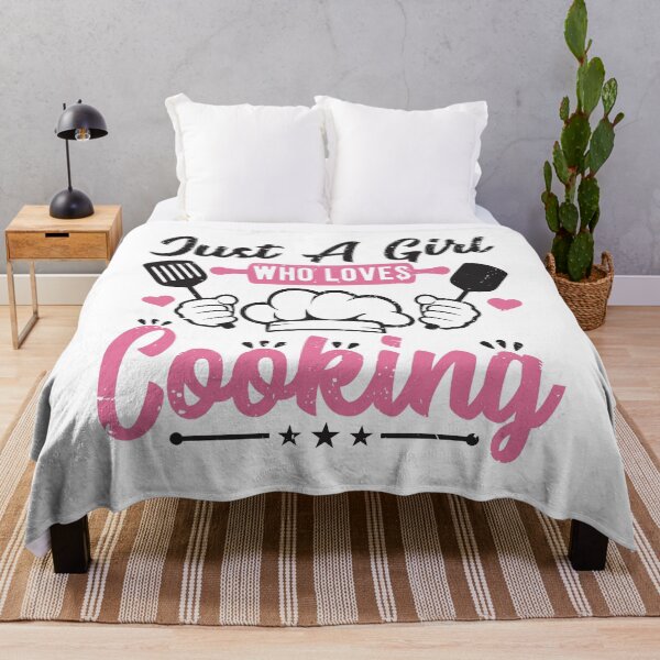 Item preview, Just a Girl Who Loves Cooking Vintage Design designed and sold by netdota.