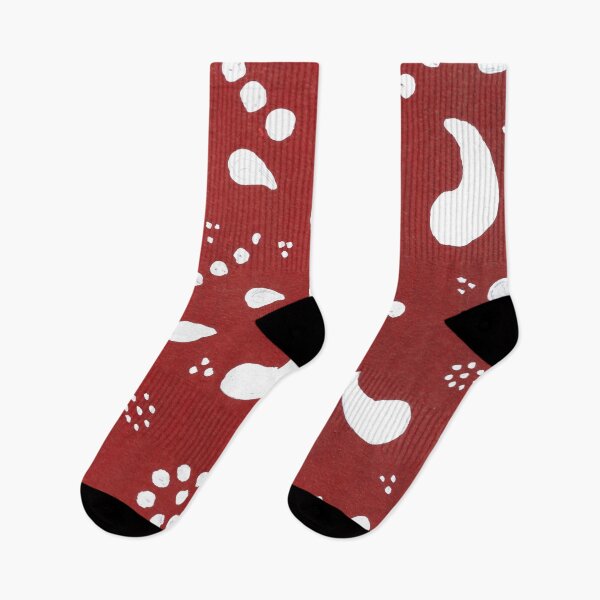 Item preview, Minimalistic White on Red Paisley Design designed and sold by Janine-Brewster.