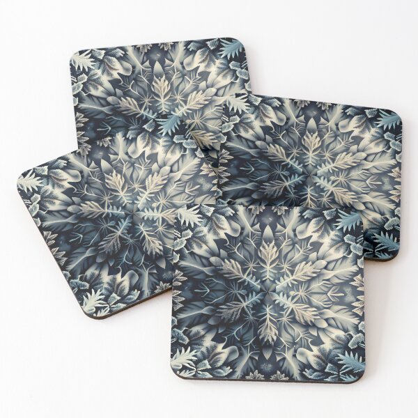 Artikelvorschau, Detailed Photographic Snowflake Pattern Digital Painting entworfen und verkauft von CodeAndColors.