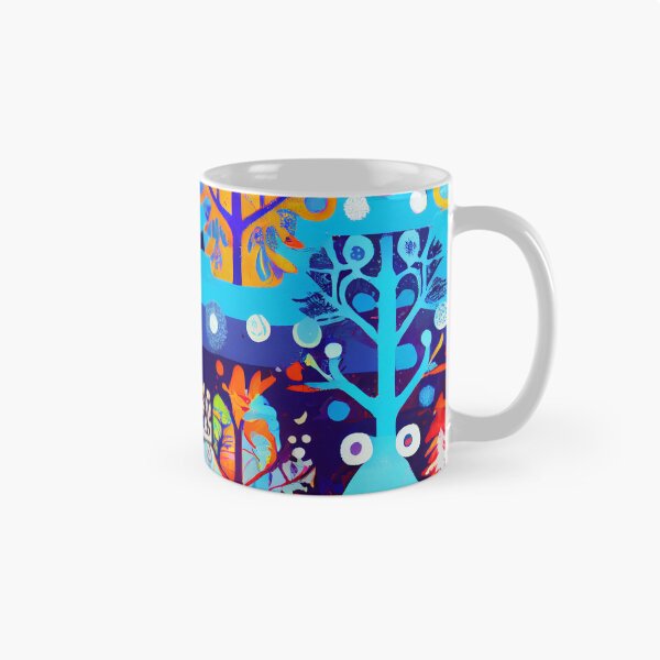 Item preview, Abstract Festive Colorful Stamped Winter Scene Digital Painting designed and sold by CodeAndColors.