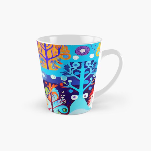 Item preview, Abstract Festive Colorful Stamped Winter Scene Digital Painting designed and sold by CodeAndColors.