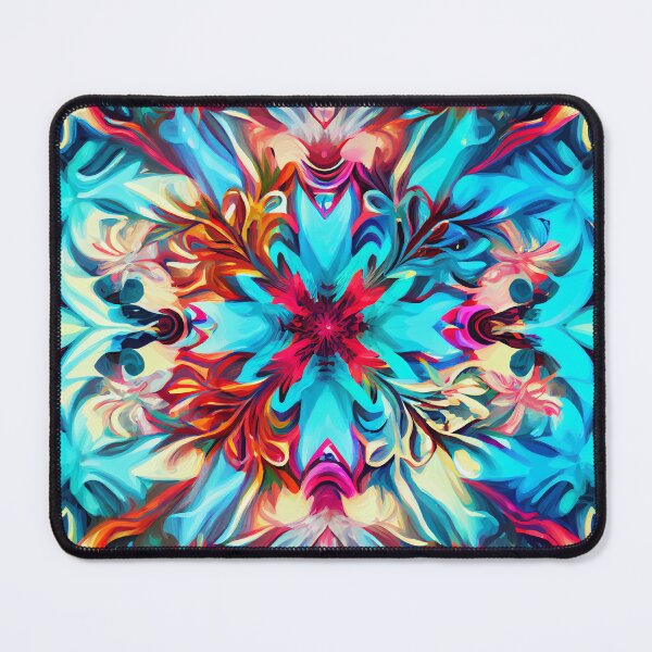 Artikelvorschau, Bright Colorful Snowflake Acrylic Mix Digital Painting entworfen und verkauft von CodeAndColors.