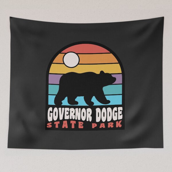 Item preview, Governor Dodge State Park Camping Wisconsin Bear Retro designed and sold by yelly123.