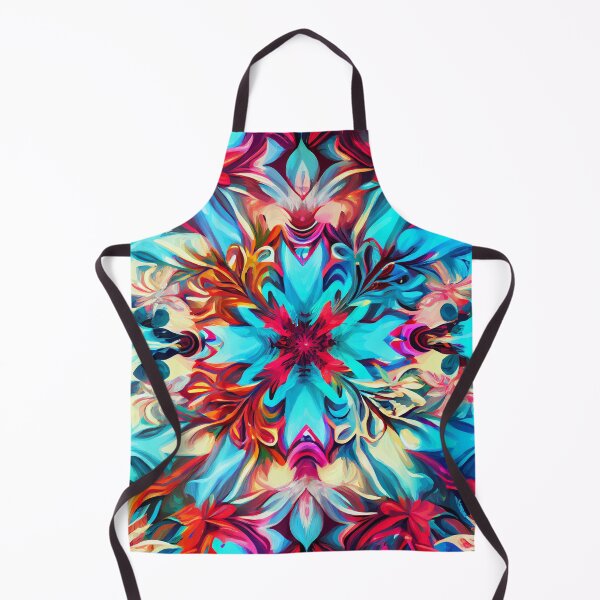 Item preview, Bright Colorful Snowflake Acrylic Mix Digital Painting designed and sold by CodeAndColors.