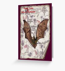 ICON ~ TAZZIE TALES OF - Bats at Halloween by tasmanianartist Greeting Card