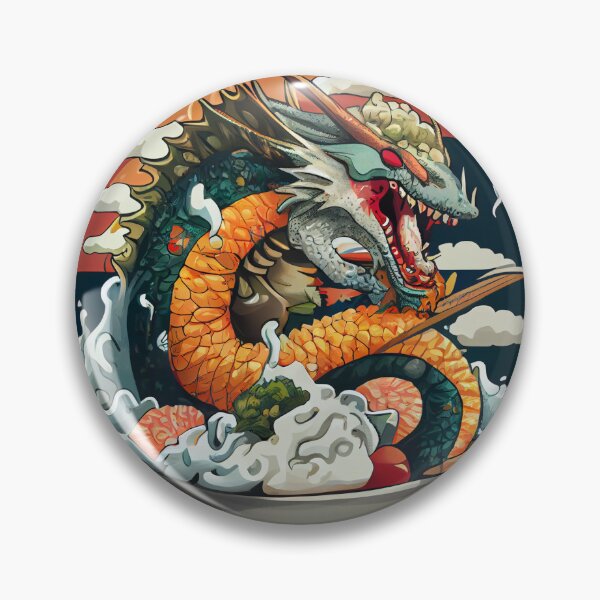 Item preview, Sushi Dragon Sticker designed and sold by JigglePeek.