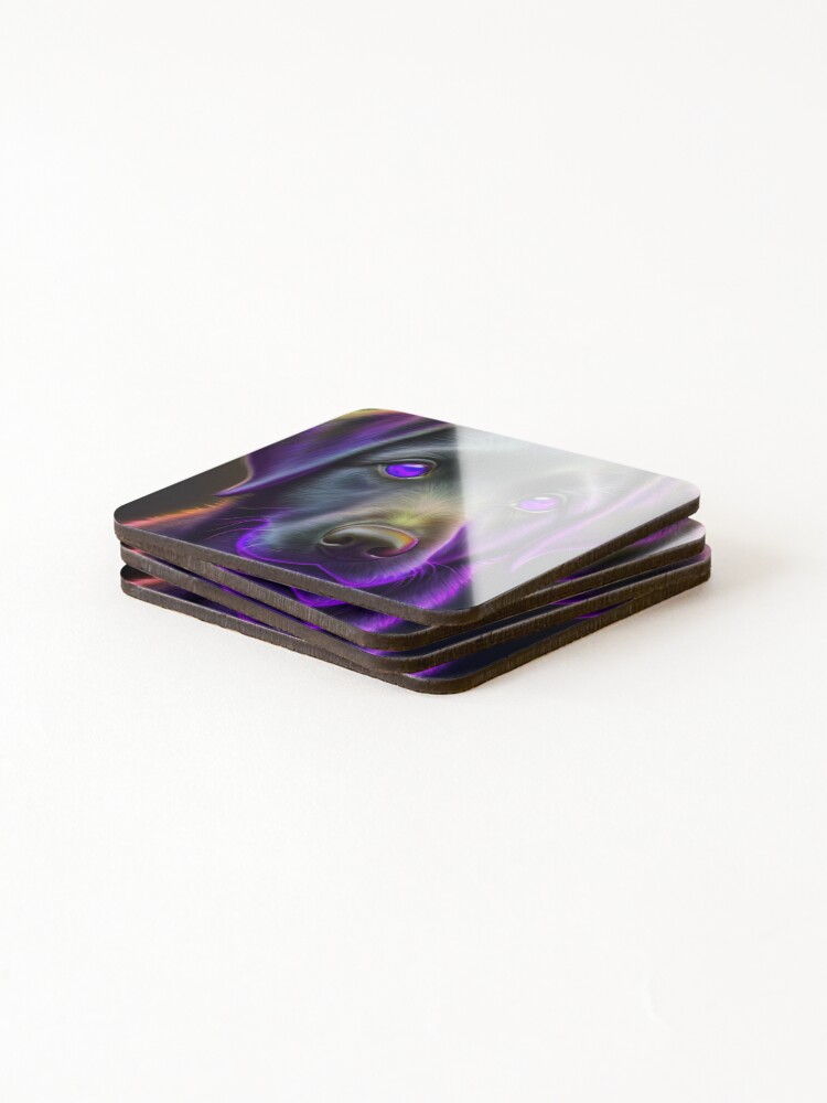 Thumbnail 4 of 5, Coasters (Set of 4), Labra Triever designed and sold by DesignEternity.
