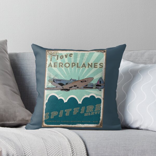 Item preview, Spitfire Tin Sign illustration_02AG designed and sold by SEADOGPRINTS.