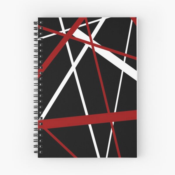 Item preview, Red and White Strips Against A Black Background designed and sold by taiche.