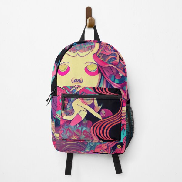 Artikelvorschau, Abstract Psychedelic Anime Queen with Chaos Digital Painting entworfen und verkauft von CodeAndColors.