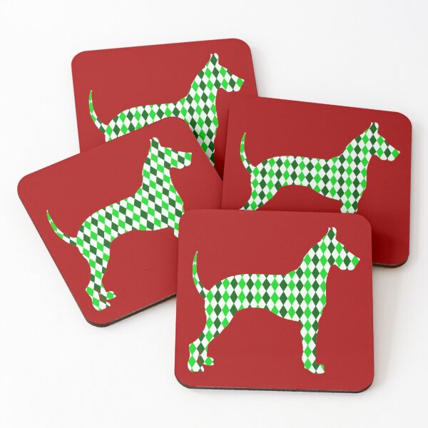 Item preview, Green Harlequin Great Dane Silhouette designed and sold by Deborah Camp.