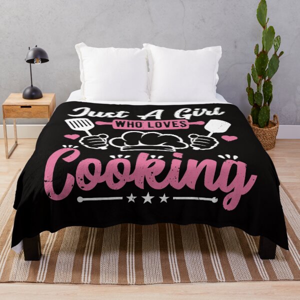 Item preview, Just a Girl Who Loves Cooking Vintage Design designed and sold by netdota.