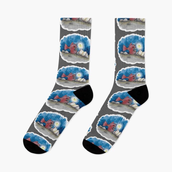 Item preview, Angler Fish Reading designed and sold by Nicholdesigns.