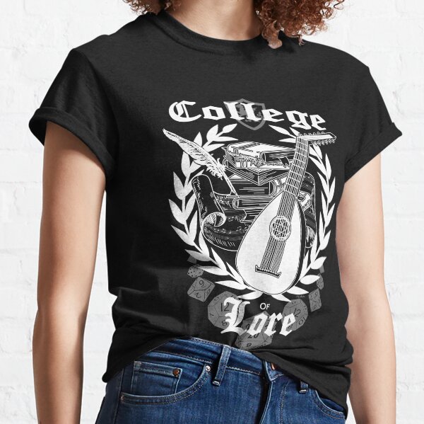 College of Lore - White Classic T-Shirt