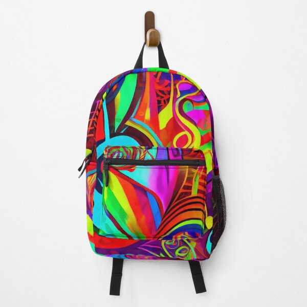 Artikelvorschau, Bright Colorful Vivid Abstract Music pattern Digital Painting entworfen und verkauft von CodeAndColors.