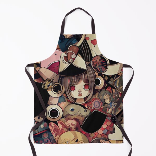Aperçu de l'œuvre Anime Girl in Chaos Digital Painting créée et vendue par CodeAndColors.